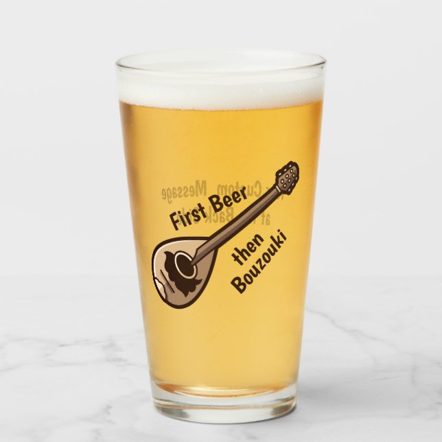 Copo De Pint Bouzouki grego (Frente (Preenchido))