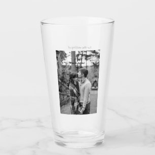 Copo De Pint branco preto salvar a data QR adicionar nome do si