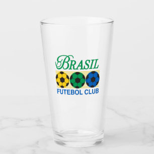 Copo De Pint Brasil Futebol Club Vintage Soccer