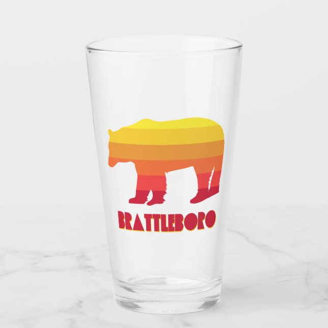 Copo De Pint Brattleboro Vermont Rainbow Bear (Frente)