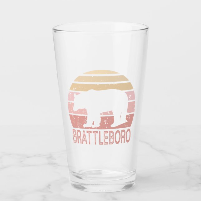 Copo De Pint Brattleboro Vermont - Urso Retroativo (Frente)