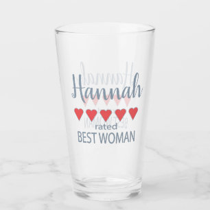 Copo De Pint Bridal e Festa de casamento 5 Melhor Mulher do Cor