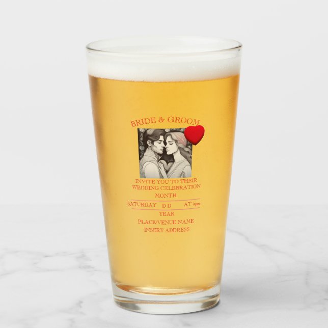 COPO DE PINT BRIDE E GROOM (Frente (Preenchido))