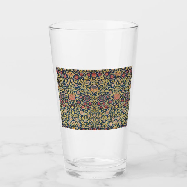 Copo De Pint Bright Violet e Columbine (por William Morris) (Frente)