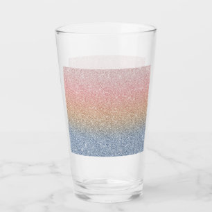Copo De Pint Brilhante Rosa azul brilhante Brilhante Dourado
