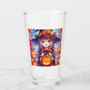 Copo De Pint Bruxa do Halloween do Anime Bonito