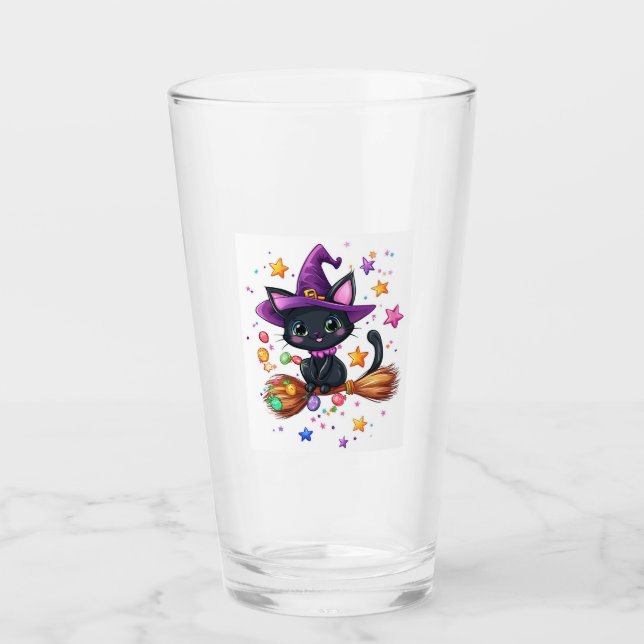 Copo De Pint Bruxa Gato de Doce (Frente)