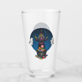 Copo De Pint Bruxas Verdes e Fantasmas Trick ou Tratem Hallowee