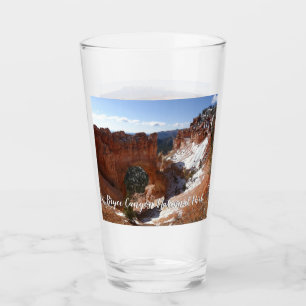 Copo De Pint Bryce Canyon Natural Bridge Snowy Landscape Foto