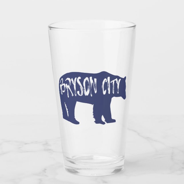 Copo De Pint Bryson City North Carolina Bear (Frente)