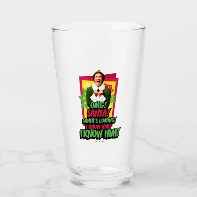 Copo De Pint Buddy the Elf | OMG! Santa! (Frente)