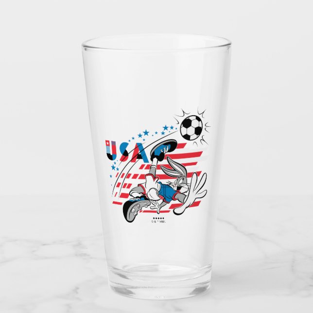 Copo De Pint BUGS BUNNY™ Equipe EUA Futebol Gráfico (Frente)