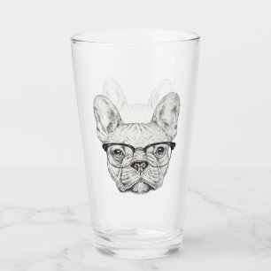 Copo De Pint Buldogue do hipster