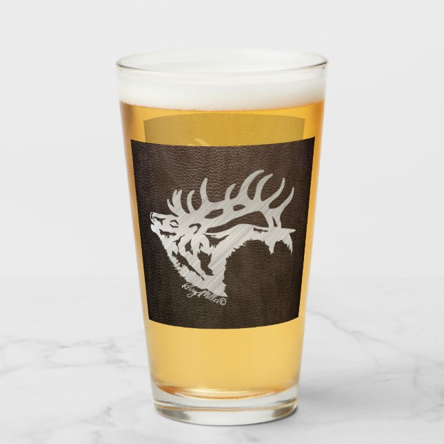 Copo De Pint Bull Elk (Frente (Preenchido))