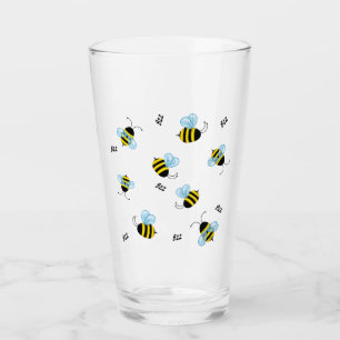 Copo De Pint Bumble Bees Abelhas de mel Ocupadas