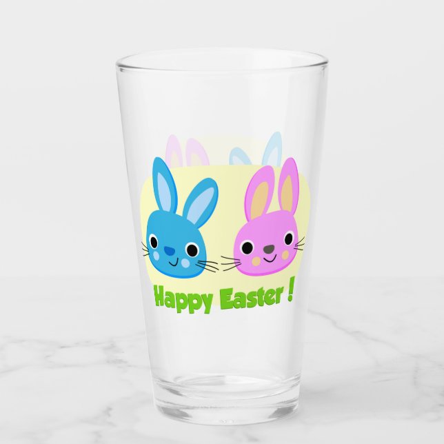 COPO DE PINT BUNNIES "FELZ PASCOA" (Frente)