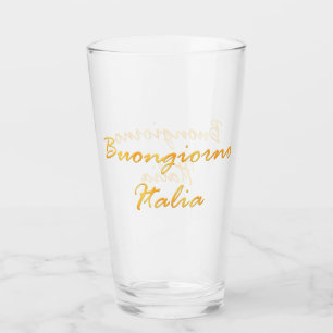 Copo De Pint Buongiorno Italia. Texto engraçado do inclinaçã