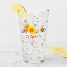Copo De Pint Buquê com a Taça de Vidro de Texto da Califórnia