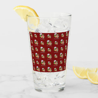 Copo De Pint Burgundy Chili Feliz Design de Natal