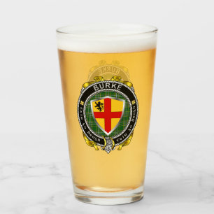 Copo De Pint Burke Irish Shield Beer Glass