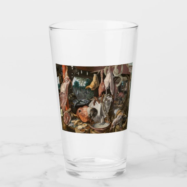 Copo De Pint Butcher's Stall (por Pieter Aertsen) (Frente)