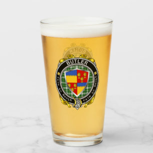 Copo De Pint Butler Irish Shield Beer Glass