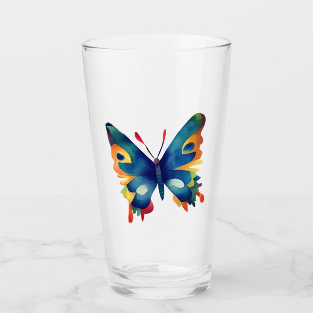 Copo De Pint Butterfly Drawing  (Frente)