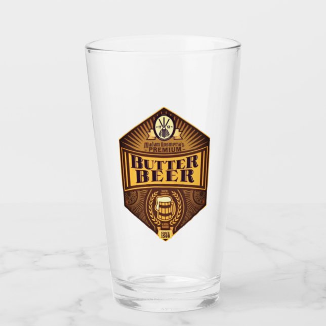 Copo De Pint Butterscotscotbeer Butterscottery Smooth Beer Glas (Frente)