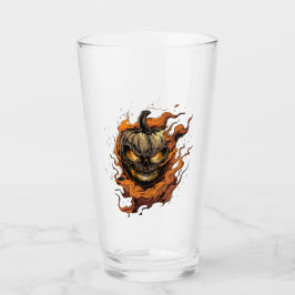 Copo De Pint Cabeça de Abóbora Assustadora