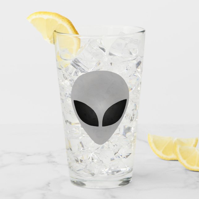Copo De Pint Cabeça de alienígena (Gelo frontal)