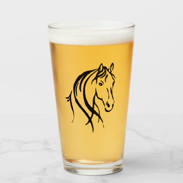 Copo De Pint Cabeça de Cavalo (Frente (Preenchido))