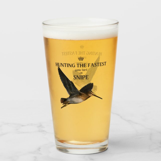 Copo De Pint Caça Ao Pássaro Mais Rápido - O Aniversário (Frente (Preenchido))