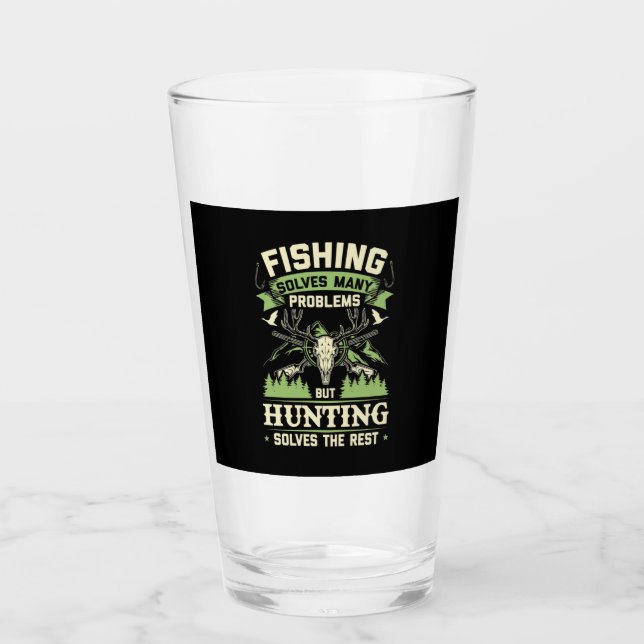 Copo De Pint Caça Resolve Muitos Problemas Na Minha Vida (Frente)