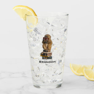 Copo De Pint Cachorro Bebê Cachorro adiciona Nome Vidro