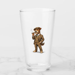 Copo De Pint Cachorro Cavalheiro Elegante