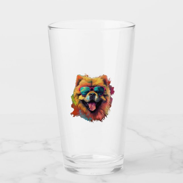 Copo De Pint Cachorro Chinês Cachorro Chow Raça para Chow Chow  (Frente)