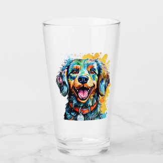 Copo De Pint Cachorro com Óculos