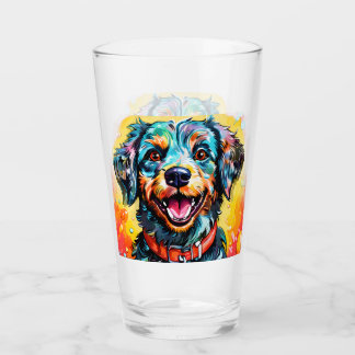 Copo De Pint Cachorro com Óculos