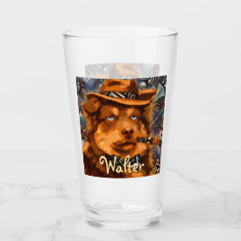 Copo De Pint Cachorro Gangster Bonito com Olhos Azuis Personali