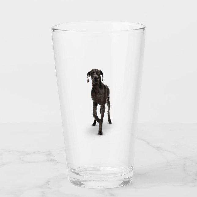 Copo De Pint Cachorro-Grande Vidro Animal Pet (Frente)