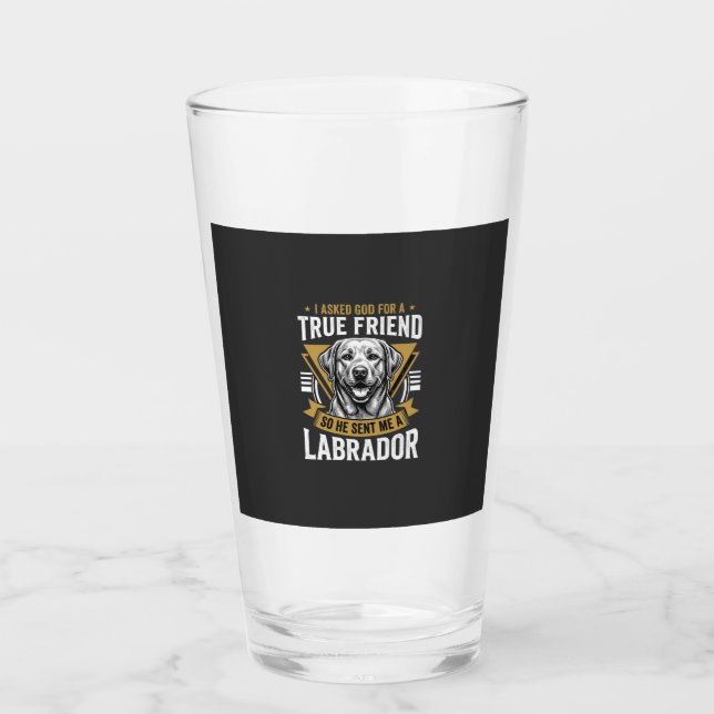 Copo De Pint Cachorro Labrador Amigo Verdadeiro (Frente)