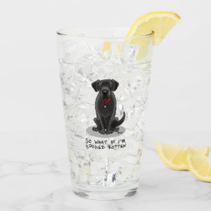 Copo De Pint Cachorro Negro Labrador Vermelho e Gelado