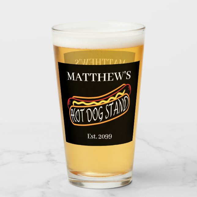 Copo De Pint Cachorro Quente Divertido Drenagem De Bebê De Soda (Frente (Preenchido))