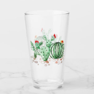 Copo De Pint Cactos de aquarela cactos opuntia plantas desenhad