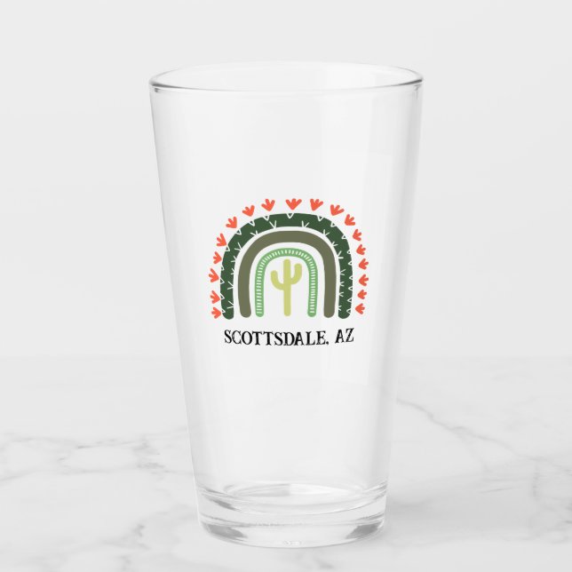 Copo De Pint Cactus Rainbow Scottsdale AZ Modern Desert Diversã (Frente)