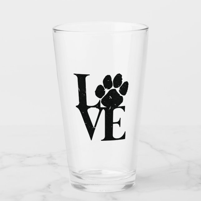 Copo De Pint Cães Adoram Cães (Frente)