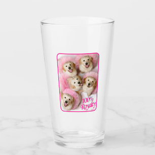 Copo De Pint Cães Princesas em Tiaras