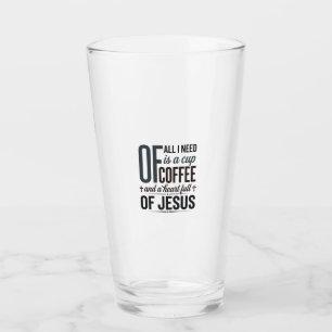 Copo De Pint Café Cristão Citação de Jesus Camisa Vintage Desig