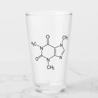 Copo De Pint Caffeine Molecule Chemistry Átomos de café