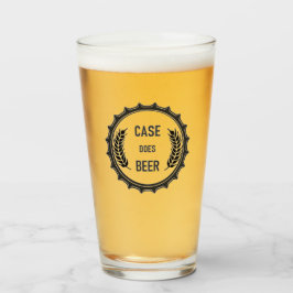 Copo De Pint Caixa: Vidro Da Pint; Logotipo Preto Transparente